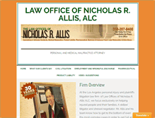 Tablet Screenshot of nickallis.com